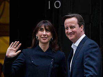 David Cameron gets to work on...